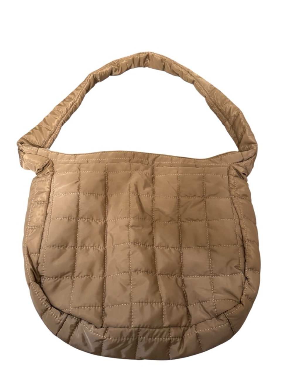 Quilted Shoulder Bag in Khaki